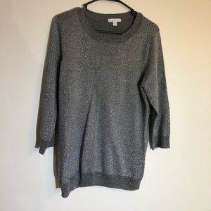 New York and Company grey shimmery sweater
